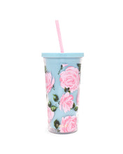 Load image into Gallery viewer, Sip Sip Tumbler With Straw - Rose Parade