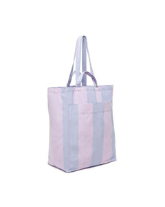 Giant Pocket Tote - Pale Orchid Stripe