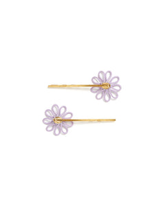 Genevieve Floral Bobby Pins