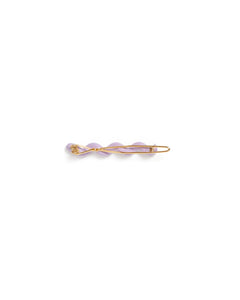 Lauren Spiral Barrette - Lilac