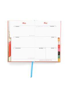 Classic 17-Month Academic Planner - Daisies