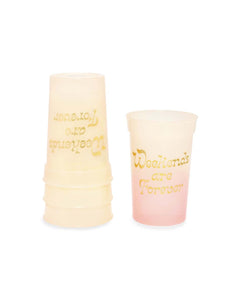 Color Changing Party On Plastic Party Cup Set - Weekends Are Forever