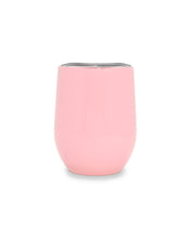 Load image into Gallery viewer, Stainless Steel Cup With Lid - Glass Half Full
