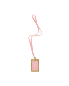 Keep it Close Card Case With Lanyard - Metallic Gold